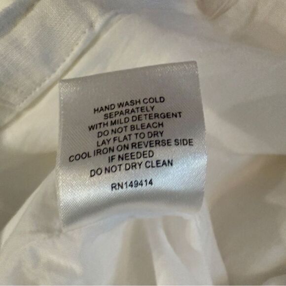 Johnny Was Addison Drawstring Wide Leg Linen Pant - Picture 8 of 9